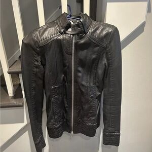 Mackage leather jacket, size small. Used.